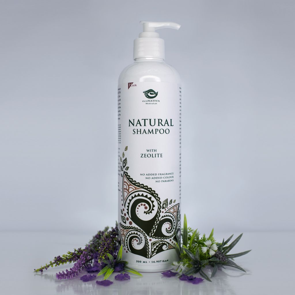 Natural Shampoo with ZEOLITE and herbs 500ml