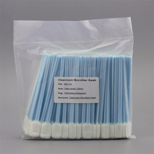 Large Rectangular Head Cleanroom Microfiber Swab for Surface Sampling and Cleaning Validation