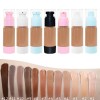 Full Coverage 12 Colors Liquid Foundation Private Label Foundation Optional Packaging