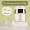Customized 50ML Refillable Vacuum Cream Jar Large Capacity Cosmetic Acrylic Squeeze Bottle