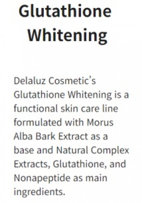 DELALUZ Glutathione Whitening Emulsion