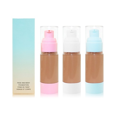 Full Coverage 12 Colors Liquid Foundation Private Label Foundation Optional Packaging