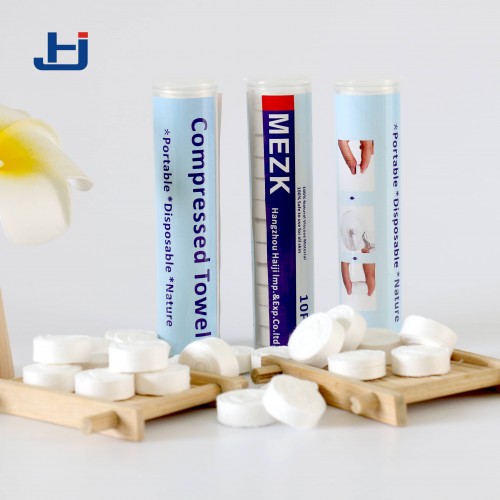 10PCS/TUBE Compressed Magic Towels Travel Towel Set Non-woven
