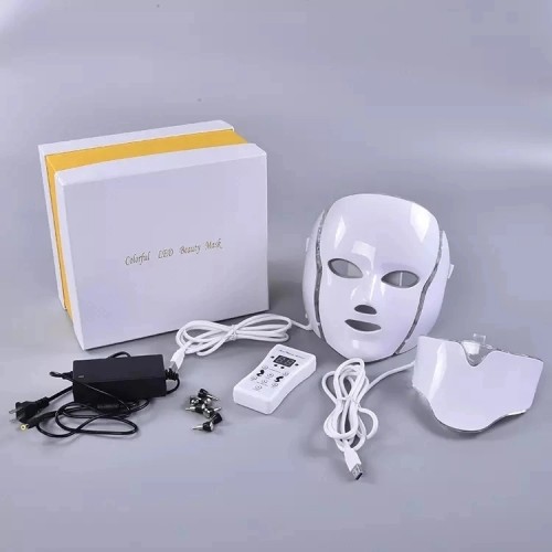 7 color led mask with neck care