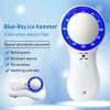Blue Light Therapy Cold Hammer Facial Massage Machine Cryotherapy Ice Healing Face Lifting Skin Care Beauty Device