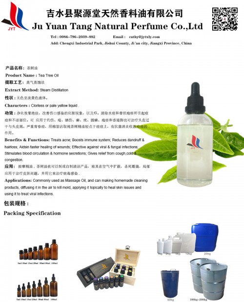 Skin Care Factory Supply Plant Extract Tea Tree Oil Wholesale In Bulk Food Grade