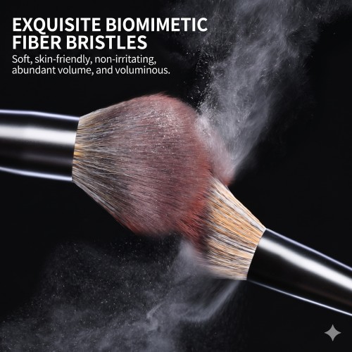 10Pcs Premium Black Makeup Brush Set Private Label Ergonomic Handle Cosmetic Powder Foundation Eyeshadow Brushes with Leather Case Wholesale