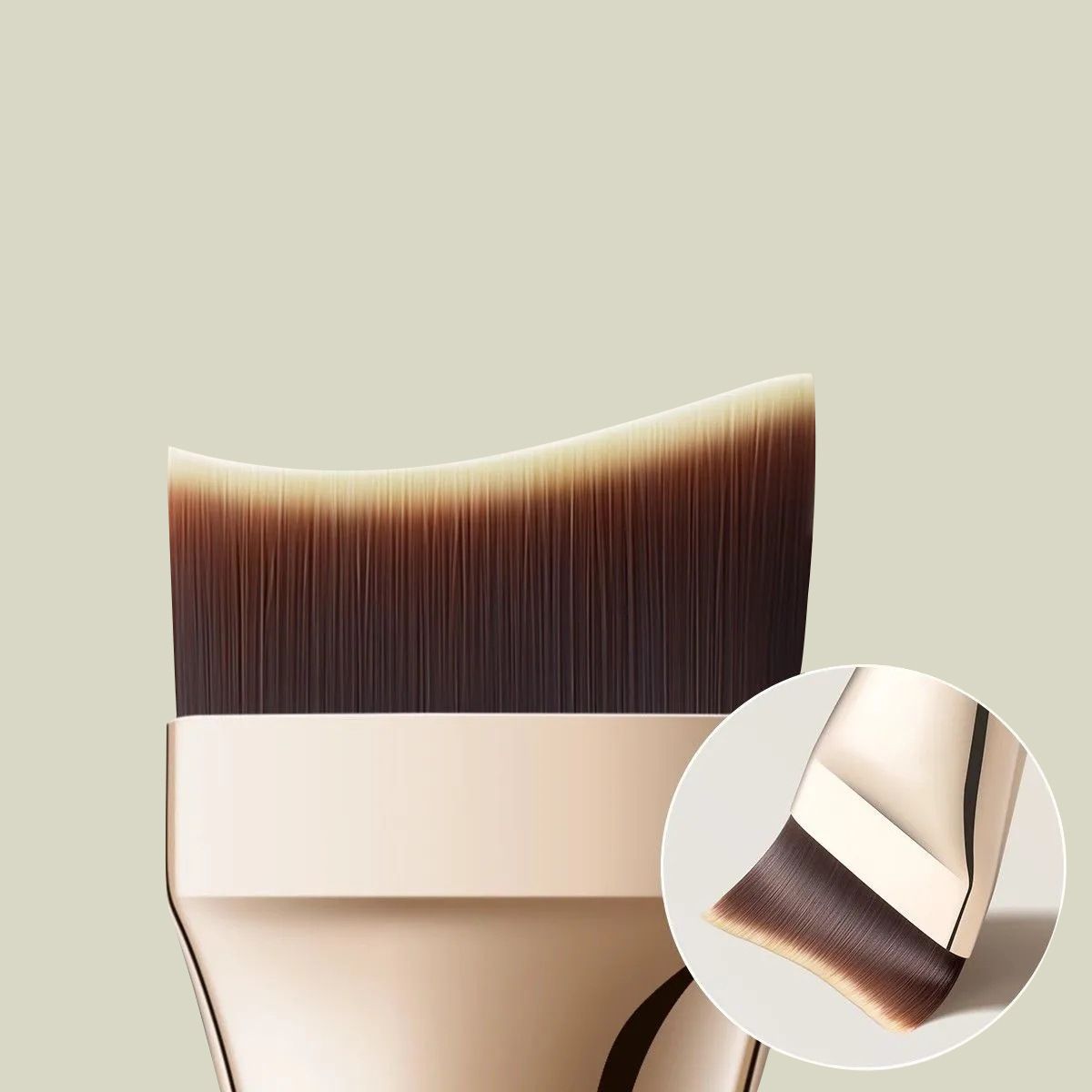 Sharp Curve Foundation Brush OEM