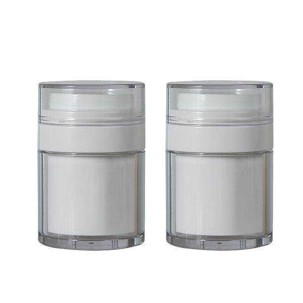 Customized 50ML Refillable Vacuum Cream Jar Large Capacity Cosmetic Acrylic Squeeze Bottle