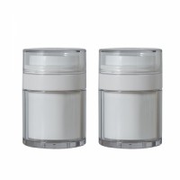 Customized 50ML Refillable Vacuum Cream Jar Large Capacity Cosmetic Acrylic Squeeze Bottle