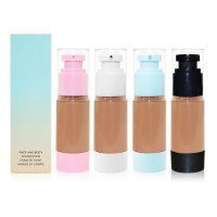 Full Coverage 12 Colors Liquid Foundation Private Label Foundation Optional Packaging