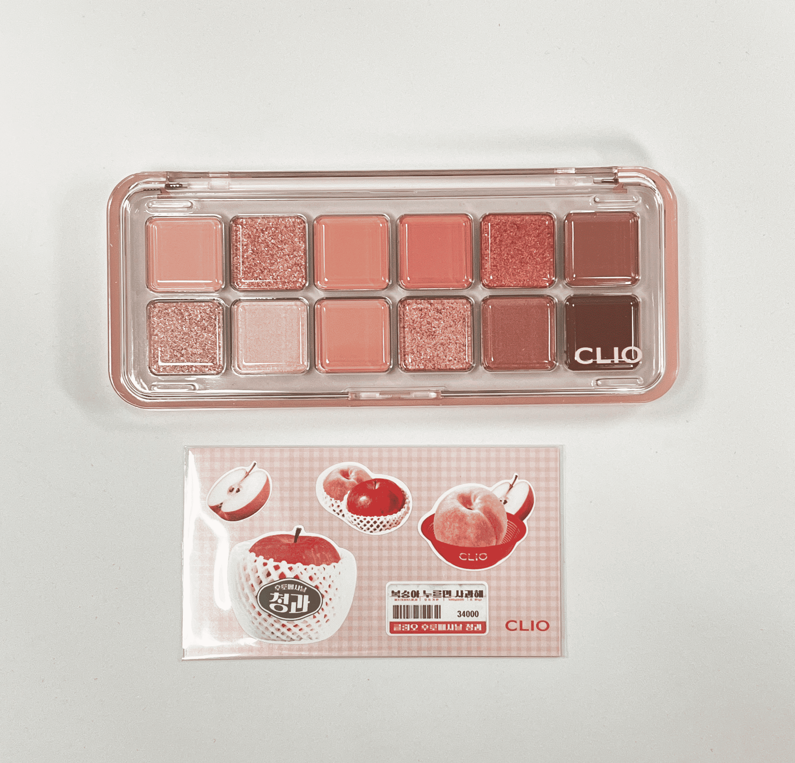 CLIO-Pro Eye Palette Air-09 Peach Mate Apple(EVERY FRUIT GROCERY)