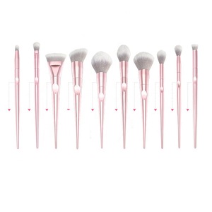 10pcs Professional Powder high quality Makeup brushes With Artificial Fiber Hair Private Label  Makeup Brush Set