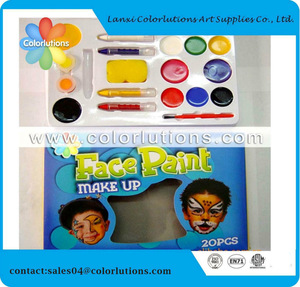 2015 colorlutions well quality non toxic body art paint set