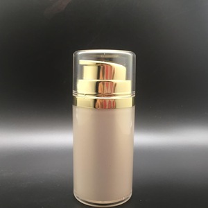 airless 30g 50g 80g gold acrylic serum cosmetic jar bottle packaging cosmetic