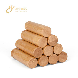 Bamboo Lipstick Tube Lip Balm Container