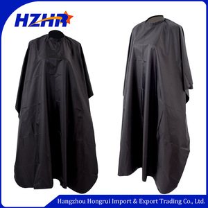 Barbers salon cape Waterproof PVC adult haircut hair salon equipment black hairdressing cape