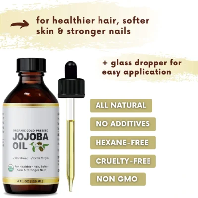 Beauty Cosmetics Skin Care Jojoba Oil for Healthier Hair, Softer Skin &amp; Stronger Nails