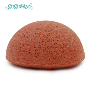 Bebevisa 2019 top seller Amazon half ball shape pink konjac sponge body