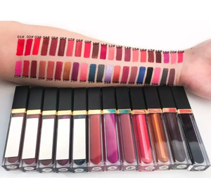 Best selling 2019 Chinese cosmetics vegan makeup private label tinted lip gloss with mirror multicolored square tube matte gloss