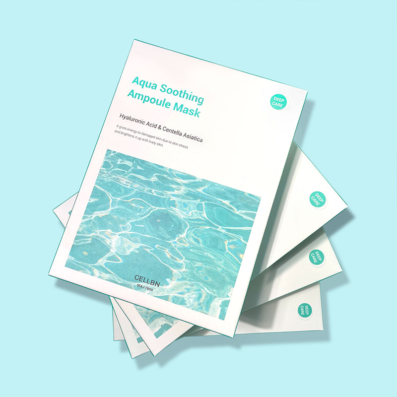 (CELLBN) Aqua Soothing Ampoule Mask Pack Set