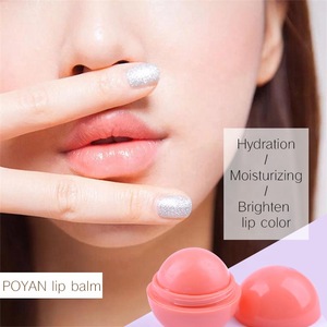 Custom Hot Sale Ball Shape Lip Balm Waterproof Moisture Lip Balm Ball