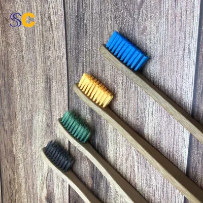 Custom Private Label Eco Friendly Biodegradable Wholesale Disposable Charcoal Bamboo Toothbrush