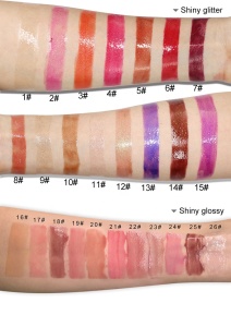 Custom private label Moisturizing clear vegan  Lip Gloss with shimmer