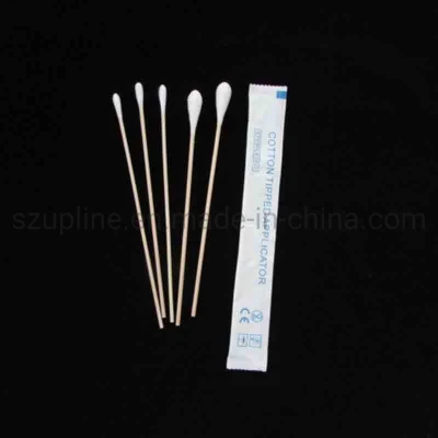 Disposable Medical Wood Cotton Swab Stick Tip