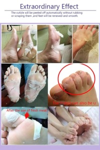 Exfoliating foot membrane to remove dead skin cuticle heel foot care pedicure shape foot mask