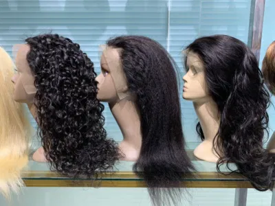 Factory Price 26 Inch Human Hair Wig Full Lace Virgin Human Long Hair Bone Straight Shiny Lace Wig