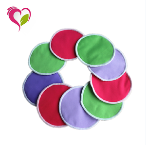 Factory Wholesale OEM Multi-color Breast Pads Waterproof and  Reusable Bamboo Nursing Pads