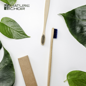 Free Sample Custom Wholesale Biodegradable Eco Friendly Black Soft Bamboo Tooth Brush Charcoal Bambo Bambu Bamboo Toothbrush
