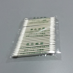 Industrial Disposable Lint Free Clean Room Cotton Swab In Cotton Bud