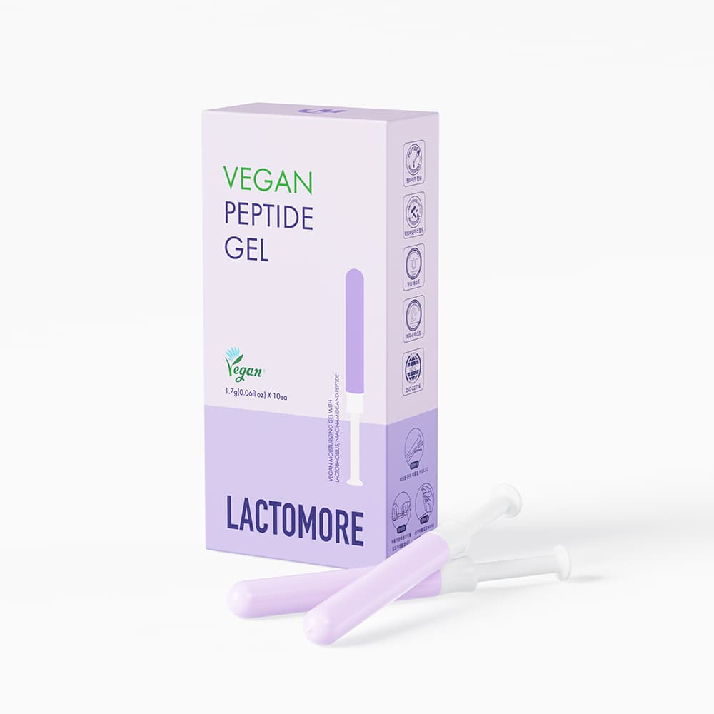 Lactomore Vegan Peptide Gel for feminine intimate cleansing and moisturizing gel with lactobacillus