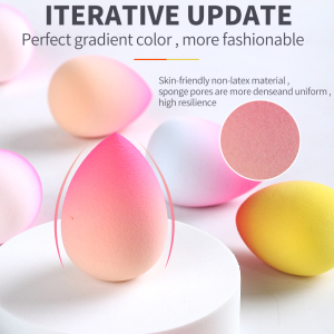 Lowest Price Promotion Make Up Sponge Foundation Blending Cosmetic Puff Gradient color Super Soft Cosmetic Sponge Puff