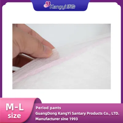 Manufacturer High Quality Soft Cotton Period Lady Pants M/L / Woman Sanitary Napkin/ Period Pants