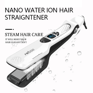 Mkboo Professional Infrared Portable Custom Private Label Mini Steam Hair Straightener Ceramic Titanium Flat Irons