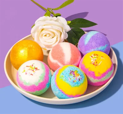 Natural Ingredients Organic Bath Fizzzy Epson Salt Bath Bomb Essential Oil Colorful Natural Ingredient Colorful Salts Ball SPA Moisturizing Fizz Kid Bath Bombs