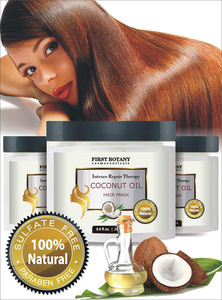 Natural & Organic Bio Coconut Oil Hair Mask Private Label Keratin Hair Treatment