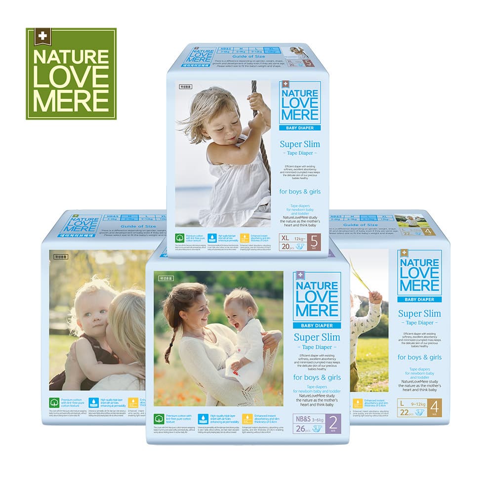 NATURE LOVE MERE Super Slim Tape Diapers