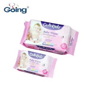 Popular baby cleaning wet tissue gygiene soft wet napkin economic packing 80s wet wipes top quality