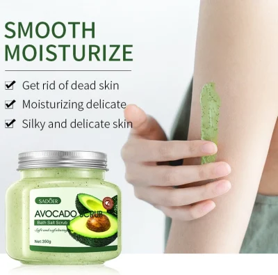 Private Label Cleansing Exfoliating Gel Blueberry Avocado Mango Fruit Extract Body Scrub