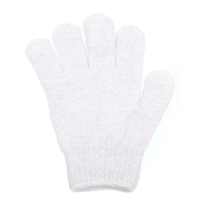 Silk Exfoliating Mitt Glove Turkish Custom Cocoon Embroidered Fingerless Sword Fighting Logo Body Scrub Raw Virgin Bath Gloves