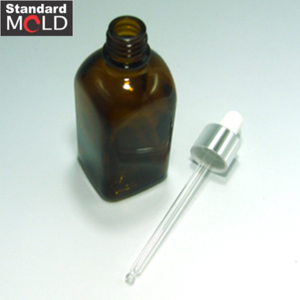 Square type Glass Dropper Bottle 100ml for essential oil