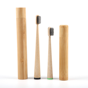 Wholesale bpa free custom eco friendly organic charcoal infused bamboo toothbrush