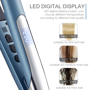 Zogifts Sokany Ptc Fast Heating Element Lcd Display Professional Flat Iron Hair Straighreners With Ceramic Coating Plate