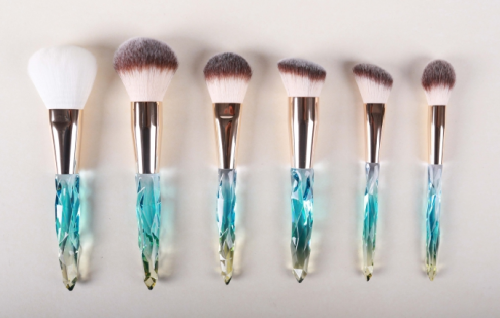 High Quality Crystal Handle 6pcs Makeup Brush Set