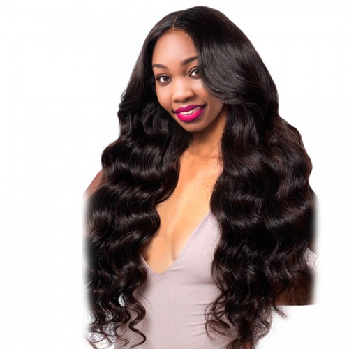 Brazilian Body Wave Pre Plucked Full Lace Human Hair Wigs With Baby Hair Natural Black Remy Hair Wigs For Woman