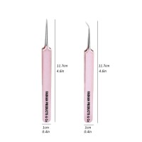 Lash Tweezers for Volume Eyelash Extension Professional Stainless Steel Lash Tweezers for Make Fans 3D 6D Volume Lashes Tools